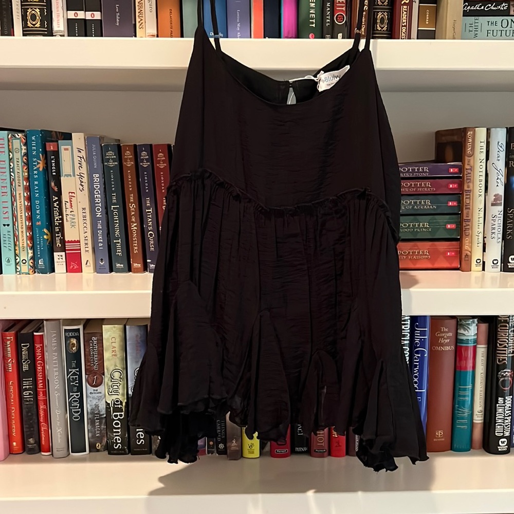 Black Flowy Tank Top